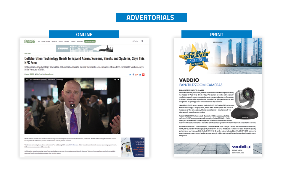 Commercial Integrator Advertorial