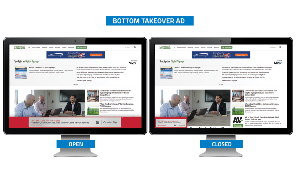 Commercial Integrator Bottom Takeover