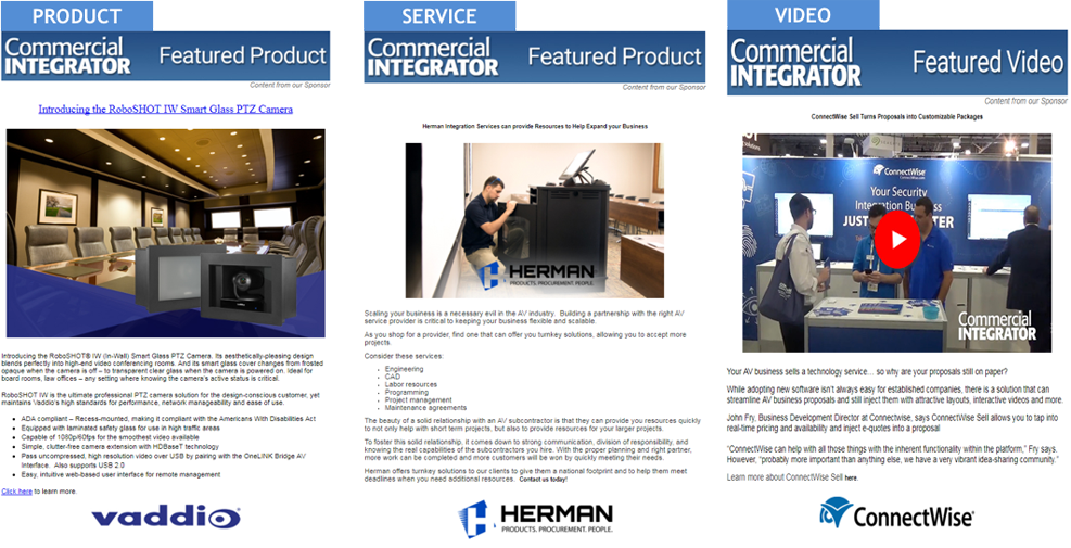 Ce Pro Featured eBlasts