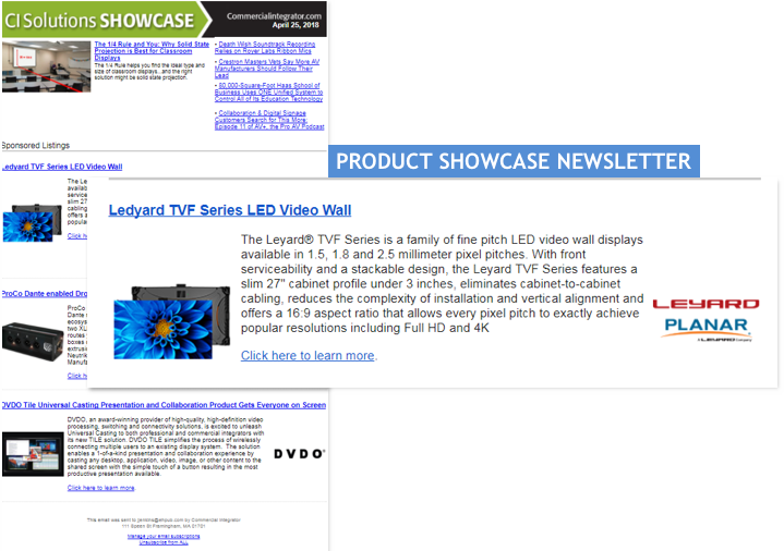 Ce Pro Product Showcase Newsletter