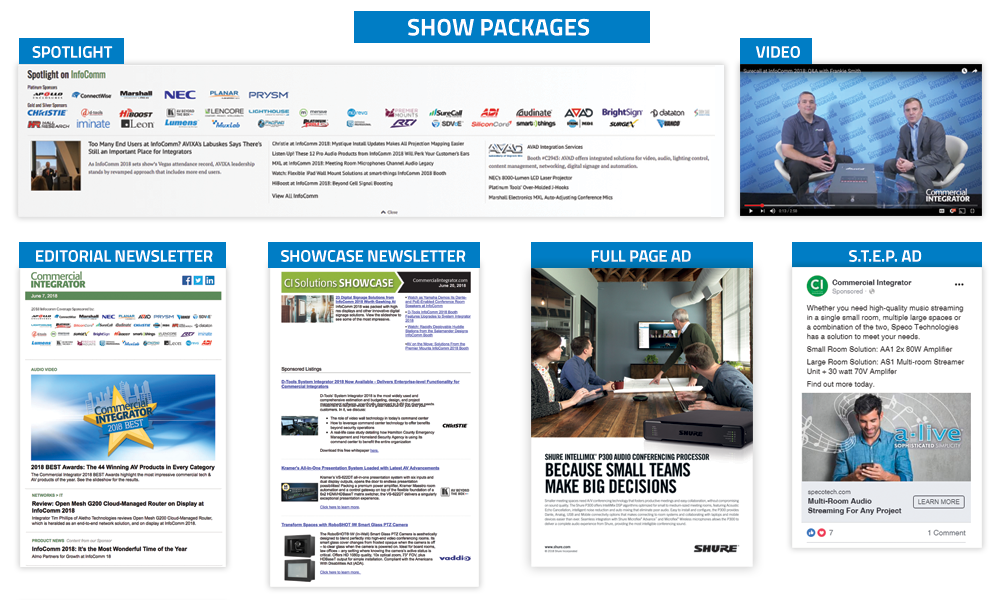 Commercial Integrator Tradeshow Packages